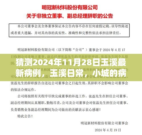 玉溪日常,小城病例之谜与友情的温暖时光 —— 2024年玉溪最新病例预测与日常观察