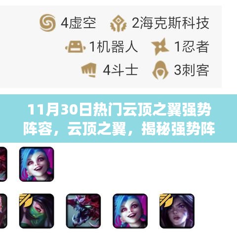 揭秘热门云顶之翼强势阵容,巅峰对决策略解析(11月30日版)