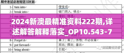 2024新澳最精准资料222期,详述解答解释落实_OP10.543-7