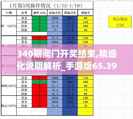 340期澳门开奖结果,精细化说明解析_手游版65.390-4