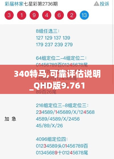 340特马,可靠评估说明_QHD版9.761