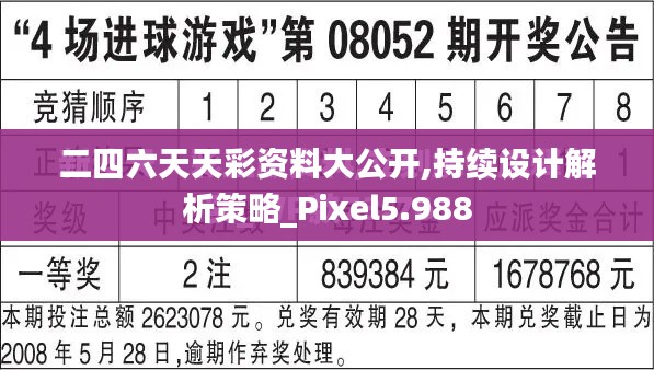 二四六天天彩资料大公开,持续设计解析策略_Pixel5.988