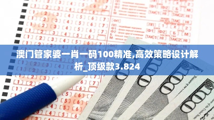 澳门管家婆一肖一码100精准,高效策略设计解析_顶级款3.824