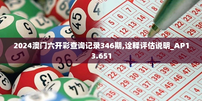 2024澳门六开彩查询记录346期,诠释评估说明_AP13.651