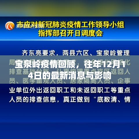 宝泉岭疫情最新动态,去年12月14日的回顾与影响分析