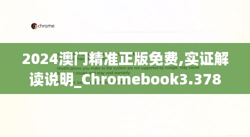2024澳门精准正版免费,实证解读说明_Chromebook3.378