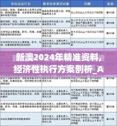 新澳2024年精准资料,经济性执行方案剖析_Advance5.289