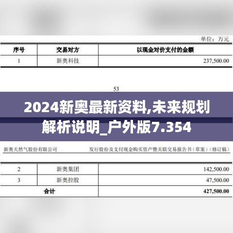 2024新奥最新资料,未来规划解析说明_户外版7.354