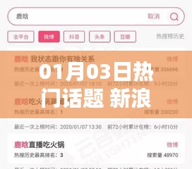 新浪热门话题热议榜单 01月03日动态聚焦