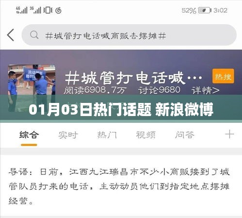 新浪热门话题热议榜单 01月03日动态聚焦