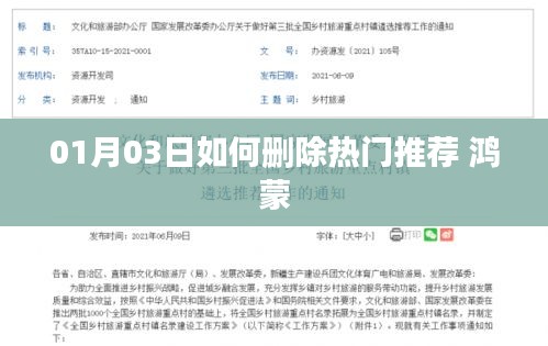 鸿蒙系统热门推荐删除教程