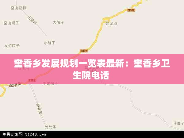 奎香乡发展规划一览表最新:奎香乡卫生院电话