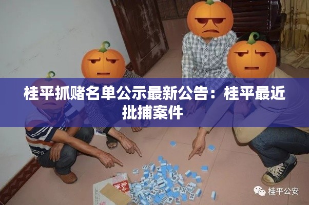 桂平抓赌名单公示最新公告:桂平最近批捕案件
