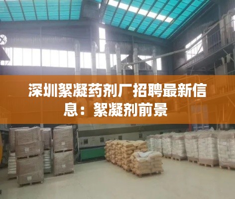 深圳絮凝药剂厂招聘最新信息:絮凝剂前景