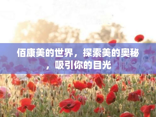 佰康美的世界,探索美的奥秘,吸引你的目光