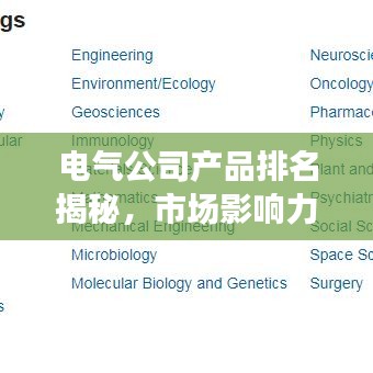 电气公司产品排名揭秘,市场影响力榜单重磅出炉!