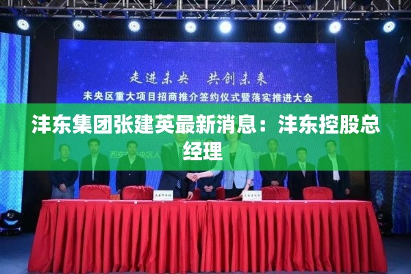 沣东集团张建英最新消息:沣东控股总经理