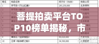 菩提拍卖平台TOP10榜单揭秘,市场领导者的影响力与优势分析
