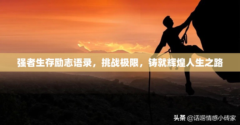 强者生存励志语录,挑战极限,铸就辉煌人生之路