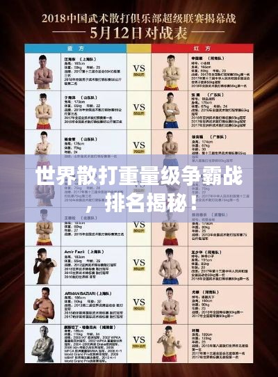 世界散打重量级争霸战,排名揭秘!