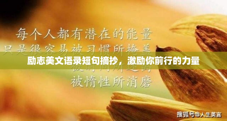 励志美文语录短句摘抄,激励你前行的力量