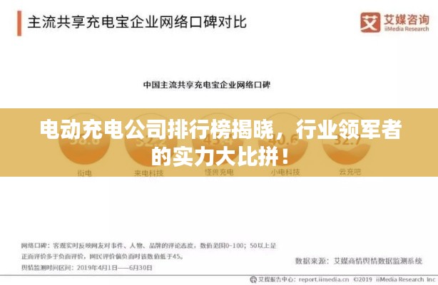 电动充电公司排行榜揭晓,行业领军者的实力大比拼!