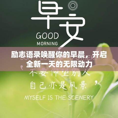 励志语录唤醒你的早晨，开启全新一天的无限动力