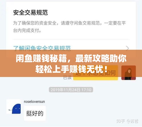 闲鱼赚钱秘籍,最新攻略助你轻松上手赚钱无忧!
