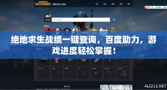绝地求生战绩一键查询,百度助力,游戏进度轻松掌握!