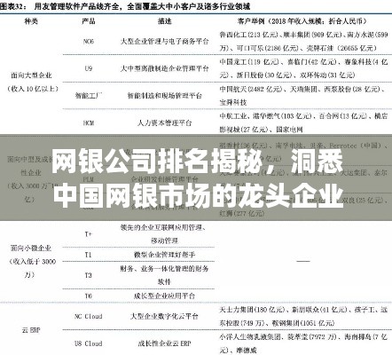 网银公司排名揭秘,洞悉中国网银市场的龙头企业