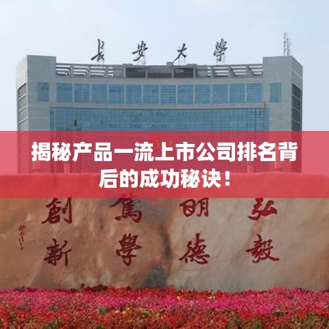 揭秘产品一流上市公司排名背后的成功秘诀!