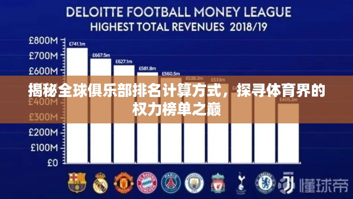 揭秘全球俱乐部排名计算方式，探寻体育界的权力榜单之巅