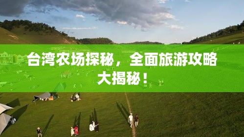 台湾农场探秘,全面旅游攻略大揭秘!