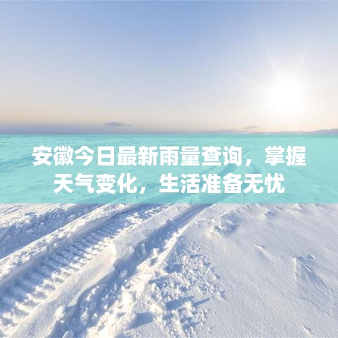 安徽今日最新雨量查询,掌握天气变化,生活准备无忧