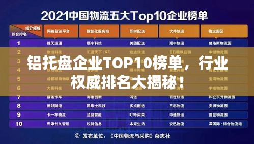 铝托盘企业TOP10榜单,行业权威排名大揭秘!