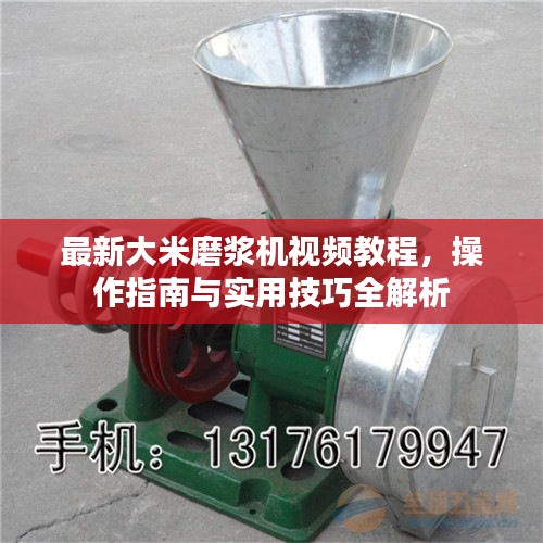 最新大米磨浆机视频教程,操作指南与实用技巧全解析
