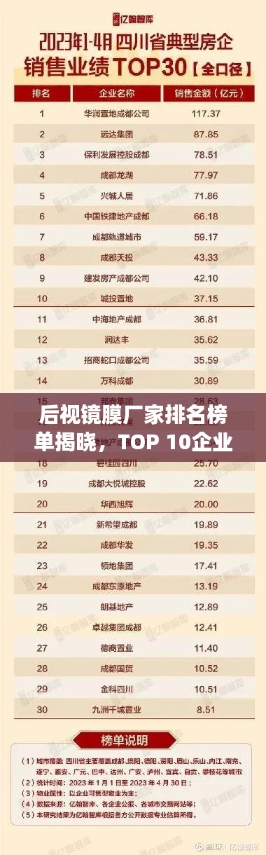 后视镜膜厂家排名榜单揭晓，TOP 10企业榜单重磅出炉！