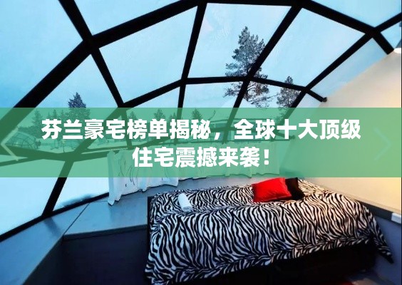 芬兰豪宅榜单揭秘,全球十大顶级住宅震撼来袭!