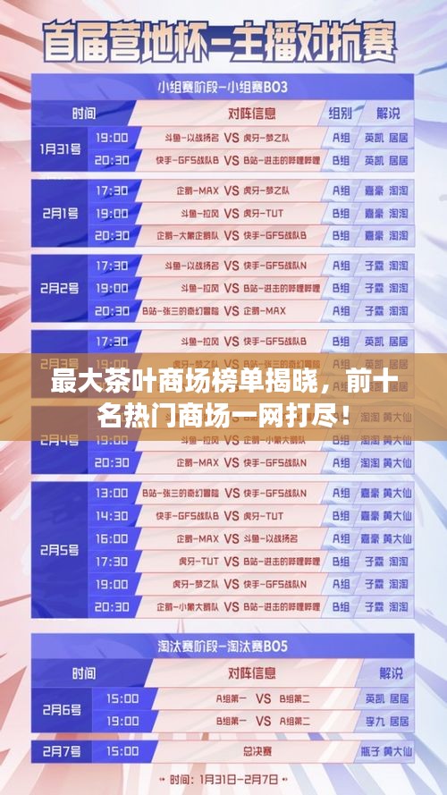 最大茶叶商场榜单揭晓,前十名热门商场一网打尽!