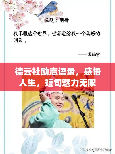 德云社励志语录,感悟人生,短句魅力无限