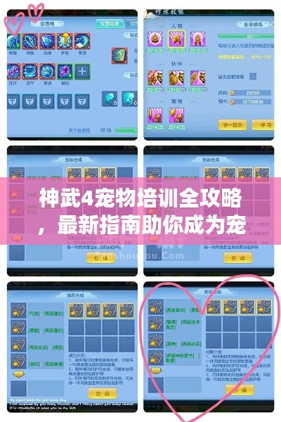 神武4宠物培训全攻略,最新指南助你成为宠物大师!