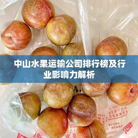 中山水果运输公司排行榜及行业影响力解析
