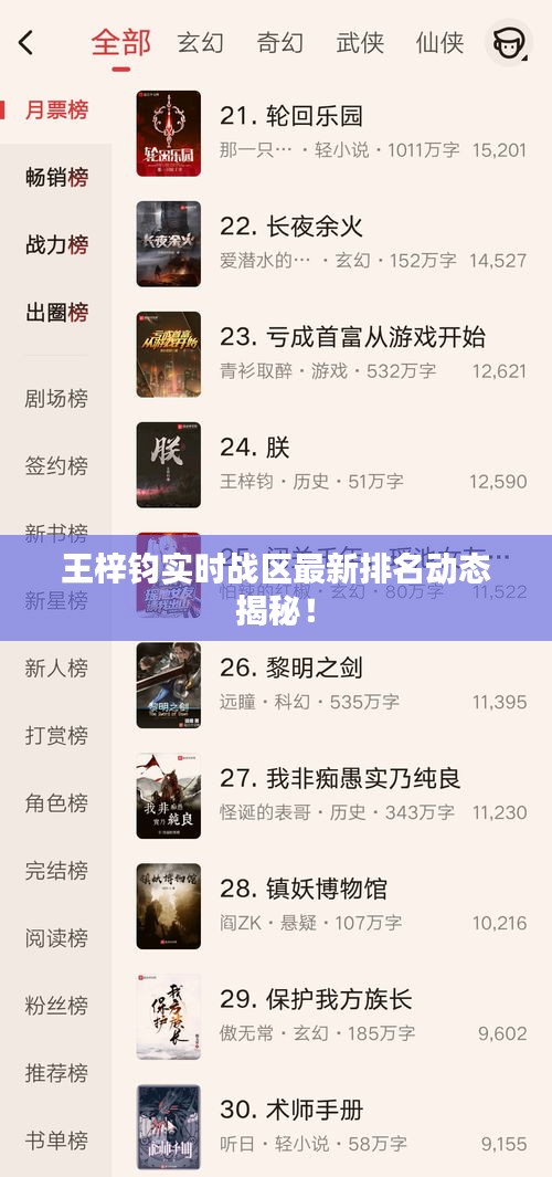 王梓钧实时战区最新排名动态揭秘!