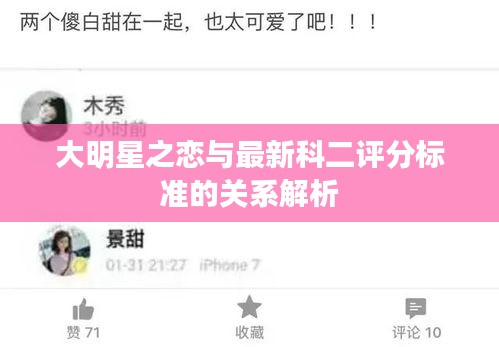 大明星之恋与最新科二评分标准的关系解析