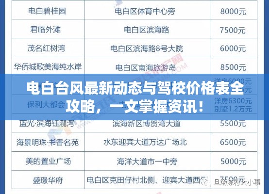 电白台风最新动态与驾校价格表全攻略,一文掌握资讯!
