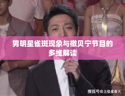 男明星雀斑现象与撒贝宁节目的多维解读