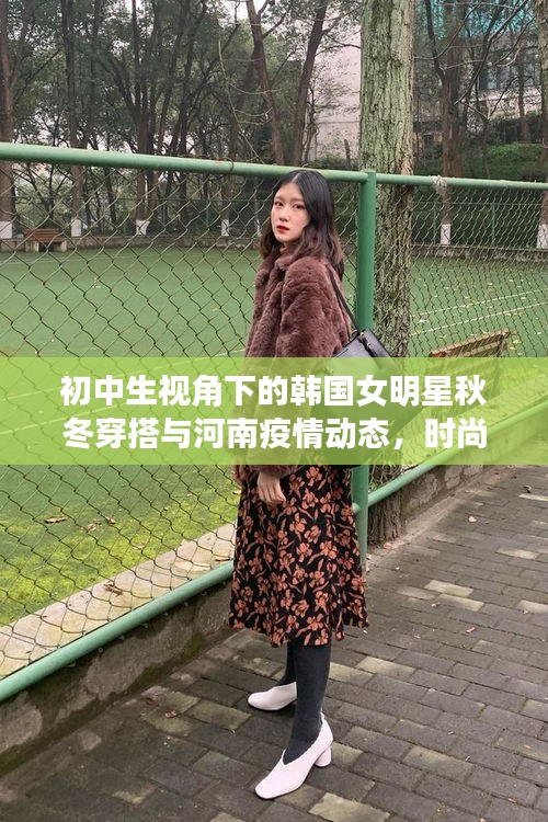 初中生视角下的韩国女明星秋冬穿搭与河南疫情动态，时尚与健康的双重关注
