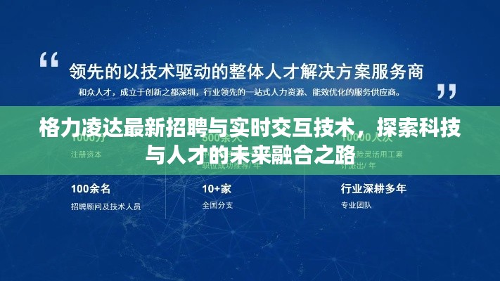 格力凌达最新招聘与实时交互技术,探索科技与人才的未来融合之路