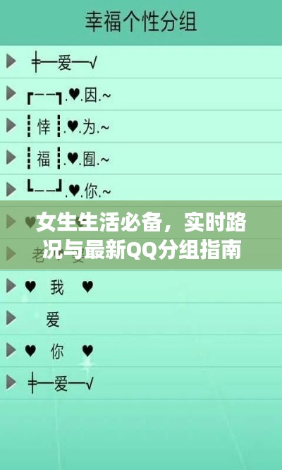 女生生活必备，实时路况与最新QQ分组指南