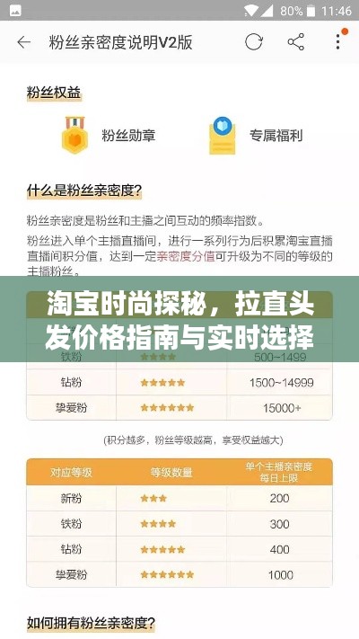 淘宝时尚探秘,拉直头发价格指南与实时选择技巧